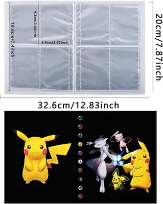 Produktbild von Pokemon Sammelalbum Mewtu & Mew, Pikachu, Pichu Sammelmappe für 240 Karten