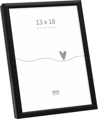 Zdjęcie produktu dla Deknudt Aluminiowa ramka na zdjęcia, czarna, 13 x 18 cm