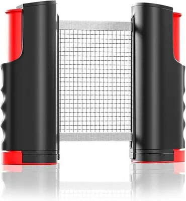Produktbild von Tischtennisnetz – Schwarz – Ausziehbar bis 170 cm – Tragbar und praktisch – Für Innen- und Außenbereich