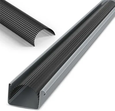 Obrázek produktu pro Ochranná mřížka do okapů - PVC, 68 mm, 2 m, černá