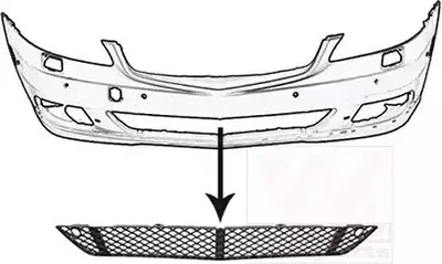 Immagine prodotto di Griglia del paraurti anteriore di VAN Wezel (3047590) Griglia della carrozzeria, paraurti, griglia, griglia del paraurti