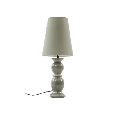 Produktbild von Lucande Tischleuchte Lyndorin, grün, Keramik, 63 cm
