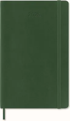 Produktbild von Moleskine 12 Monate Tageskalender 2025, Large/A5, 1 Tag = 1 Seite, Weicher Einband, Myrtengrün