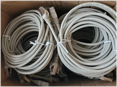 Immagine prodotto di Equip Patchkabel Cat6   9Stk S/FTP 2xRJ45 10.00m   grau LSZH