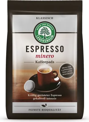 Produktbild von Lebensbaum Espresso minero Pads 126g