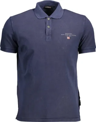 Produktbild von Modisches Herren-Poloshirt in Blau mit Stickerei und Logo