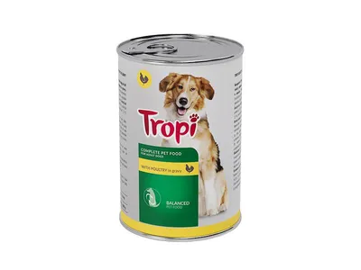 Produktbild von Tropi Hundefutter Dose Huhn 415 g