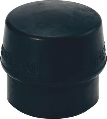 Produktbild von TRIUSO Gummikomposition, 80 mm, schwarz, Ersatz für Simplex Schonhammer