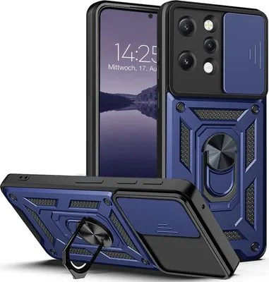 Produktbild von Armor Handyhülle für Xiaomi Redmi 12 Kameraschutz Handy Panzer Case Cover Schutzhülle Outdoor Farbe: Blau