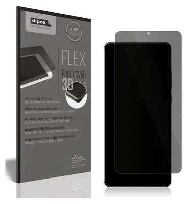 A product packaging for a screen protector is shown next to a smartphone with the screen protector applied.