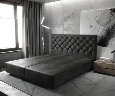 Produktbild von DELIFE Boxspringgestell Dream-Great 180x200 cm Mikrofaser Anthrazit Vintage
