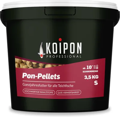 Produktbild von KOIPON Pon-Pellets 3mm 3,5kg Ganzjahresfutter für Koi & Goldfische