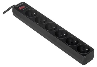 Productafbeelding van CyberPower Tracer III B0620SC0-FR surge protector 6 AC outlet(s) 200 - 250 V 1.8 m Black
