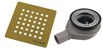 Produktbild von FLEXIA Duschwannenablauf, Ø 90mm, DN40, gold matt