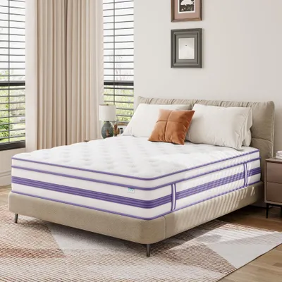 Produktbild von Moziel 140x200cm Matratze, 30cm Höhe, Gel Memory Foam Hybrid, Taschenfederkern, Mittelfest, Tonnentaschenfederkernmatratze Kaltschaummatratze