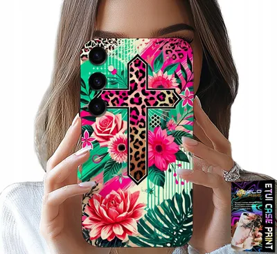 Zdjęcie produktu dla Etui Do Samsung Galaxy A25 5G - Krzyż, Róża Chrześcijaństwo Jezus Plecki