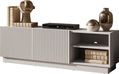 Produktbild von MIRJAN24 TV-Lowboard Liverti 150 2D, Stilvoll Wohnzimmer, Lowboard mit zwei Drehtüren (Farbe: Cashmere)