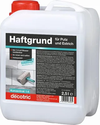 Produktbild von Decotric Putz- und Haftgrund 2,5L transparent