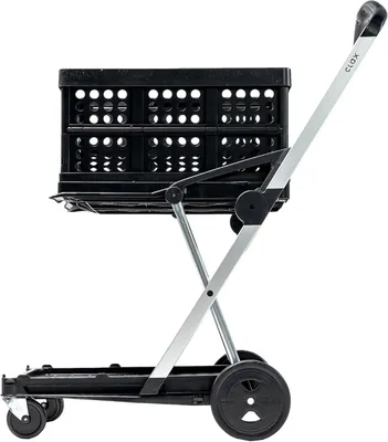 Zdjęcie produktu dla Składany wózek transportowy - Wózek transportowy - Platforma transportowa - Składany wózek - Wózek na kółkach - Czarny
