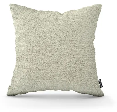 Imagen del producto de Cojín decorativo de borreguito Beige lino 45 × 45 cm