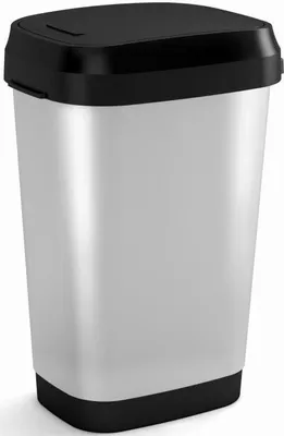Produktbild von Abfallbehälter 50 l Kis Dual Swing Bin Style L, Stahl
