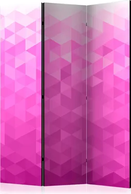 Obrázok produktu pre Jednostranné plátno Pozadie a vzory 135x172 cm 3-dielne ružové