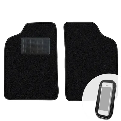 Produktbild von moto-MOLTICO Vorne Fußmatten Auto Velours Autoteppiche Schwarz Automatten Set 2-teilig passend für Citroen ZX 1991-1998