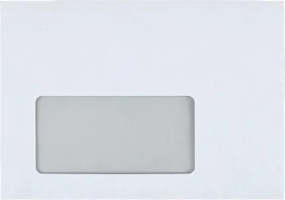 Produktbild von 1000 X OTTO Office Briefumschläge , C6 80 g/m² mit Fenster, haftklebend 1000 Stück