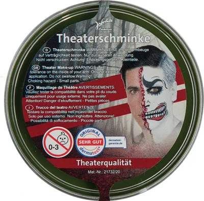 Produktbild von Jofrika 749007 Theaterschminke grün Halloween (25 g)
