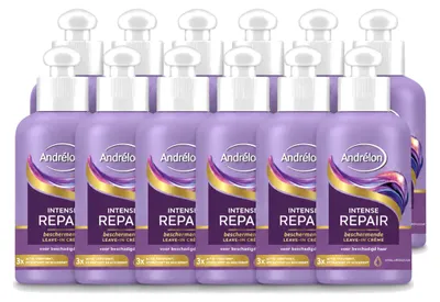 Productafbeelding van 12 x Andrélon Intense Repair Leave-In Crème - 200 ml - Voordeelverpakking - 12 stuks