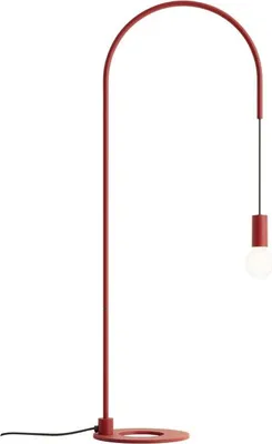 Produktbild von Zafferano - Filo Tischleuchte mit E27-Glühbirne max. 60 W im Lieferumfang enthalten, 200° verstellbar, H 113 cm, IP20 lackiertes Metall - Rot