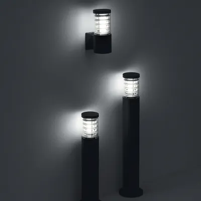 Image de TRONCO Anthracite Lampadaire 1 ampoule en aluminium