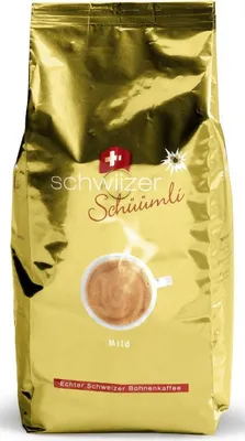 Produktbild von Schwiizer Schüümli Mild | ganze Bohne | 1000g
