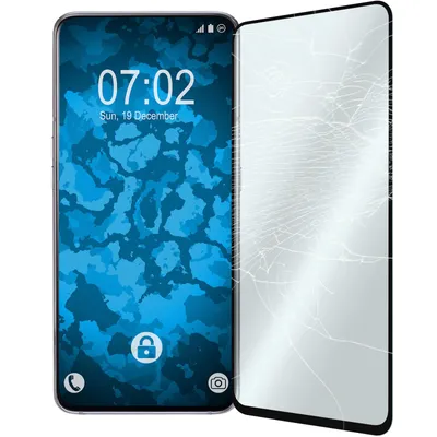 Produktbild von 2er-Pack PhoneNatic Glas-Folie klar full-screen schwarz kompatibel mit Samsung Galaxy A80 - Panzerglas für Galaxy A80