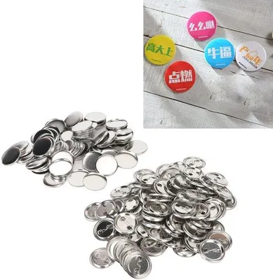 Obrázok produktu pre Sada 100 kusov odznakov – DIY umenie – kovové gombíky – kreatívny darček – gombíky na ručné práce