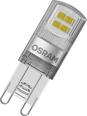 Produktbild von OSRAM BASE LED žárovka PIN, kolíčková žárovka s paticí G9, 1,90 W, náhrada za 20W žárovku, čirá, teplá bílá (2700K), balení 3 ks