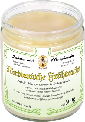 Image de Norddeutsche Frühtracht 500g | Miel allemand d'apiculteur | crémeux