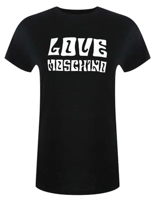 Produktbild von Love Moschino - T-Shirt für Damen, Logo, kurzärmlig SY4127 (M) (Schwarz)