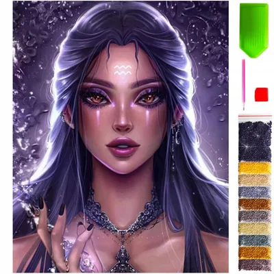 Produktbild von ARTULIO Diamond Painting 5D "Wiedźma i Elfy" Kreativ-Set