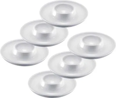 Zdjęcie produktu dla Zestaw 6 plastikowych foremek do jajek – okrągłe foremki na każdą okazję, średnica 10 cm