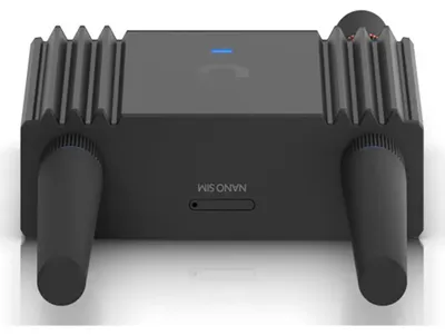Produktbild von Ubiquiti UMR-Ultra, Router für Mobilfunknetz, Schwarz, Aluminium, Polycarbonat (PC), DIN-Schienen-/Wandmontage, Status, Schnelles Ethernet