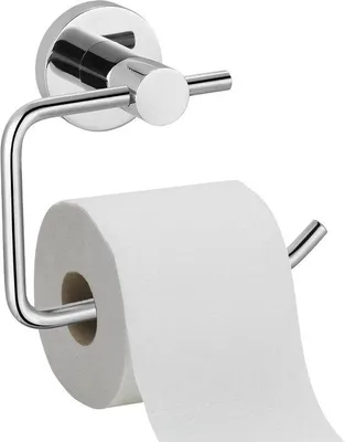 Produktbild von Unyqoos® Toilettenpapierhalter Edelstahl 304, selbstklebend für Wandmontage ohne Bohren, glänzend, leises Abrollen, hohe Tragkraft