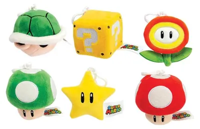 Image de Porte-clés Super Mario Icons - 6 modèles - Envoi aléatoire - Assortiment multicolore - Multicolore - Taille unique