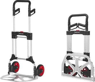 Produktbild von Magnacart Faltbare Sackkarre - Tragfähigkeit bis zu 200KG - Transportwagen - 60 x 9 x 102 CM - Leichtes Aluminium
