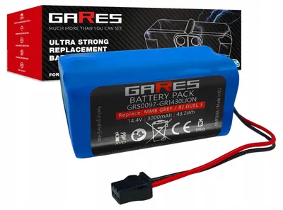 Zdjęcie produktu dla Gares Akumulator do Setti RV500 14,4V | 14,4V 3,0 Ah Li-Ion | Mocna Bateria do Robot Sprzątający | Wydajny Zamiennik Gares®