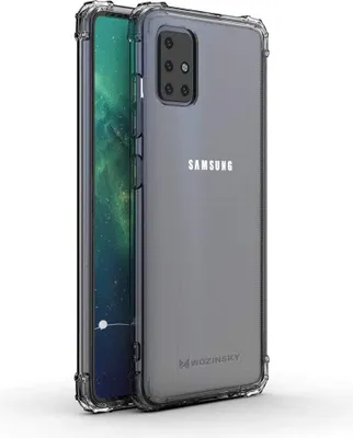 Produktbild von Panzerhülle Bumper Wozinsky SchutzHülle kompatibel mit Samsung Galaxy A51 (A515F) Silikon Hülle Zubehör Tasche Panzerschale Panzer in Transparent