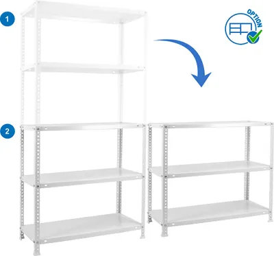 Produktbild von Simon Rack Comfort 5/500 Metallregal 1800x900x500 Mm    One Size