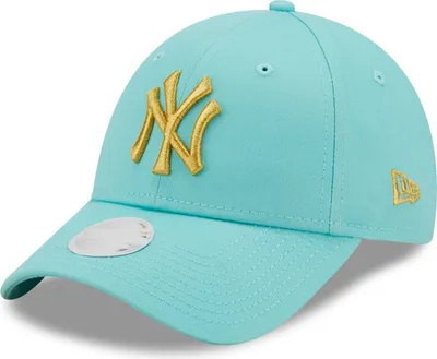 Produktbild von New Era 9Forty Damen Cap - METALLIC New York Yankees aqua