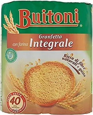 Produktbild von Buitoni Granfetta Fette Biscottate Integrali mit Vollkornmehl 40 fette Vollkorn Zwieback Kekse 300g