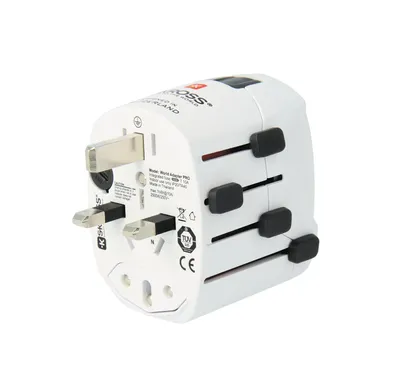 Image de Adaptateur voyage PRO 6.3A Universel 2/3 poles Blanc Skross